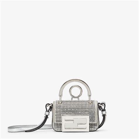 fendi silver nano bag|Fendi nano edition bag.